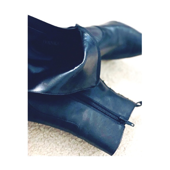 Ivanka Trump Black Leather Boots - Picture 2 of 3